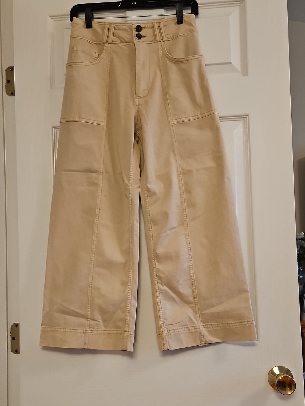 Pilcro The Skipper Wide-Leg  Pants in Beige